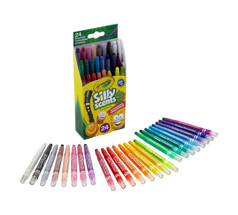 Silly Scents Mini Twistables Scented Crayons, 24 Count